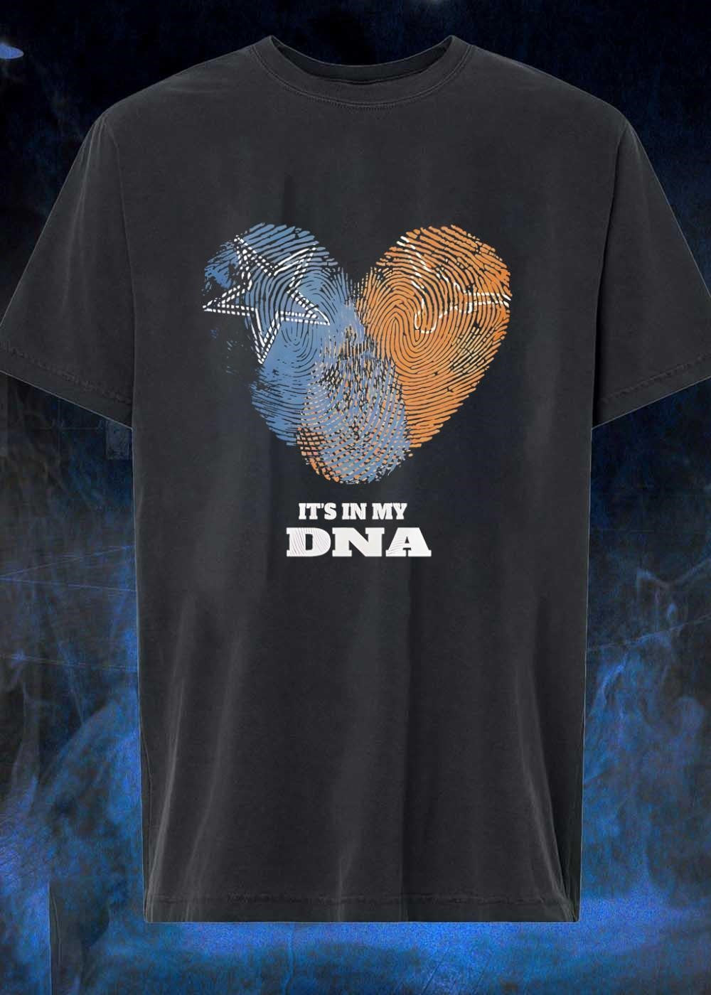 Dallas Cowboys Texas Longhorns Heart It's in My DNA - Adult & Kids T-Shirts, Sweatshirts & Hoodies apparel design preview 1