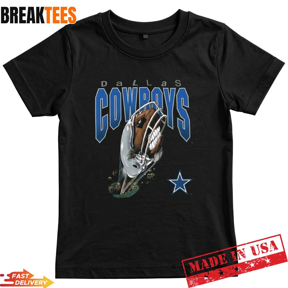 Dallas Football Helmet Graphic - Adult & Kids T-Shirts, Sweatshirts & Hoodies apparel design preview 1