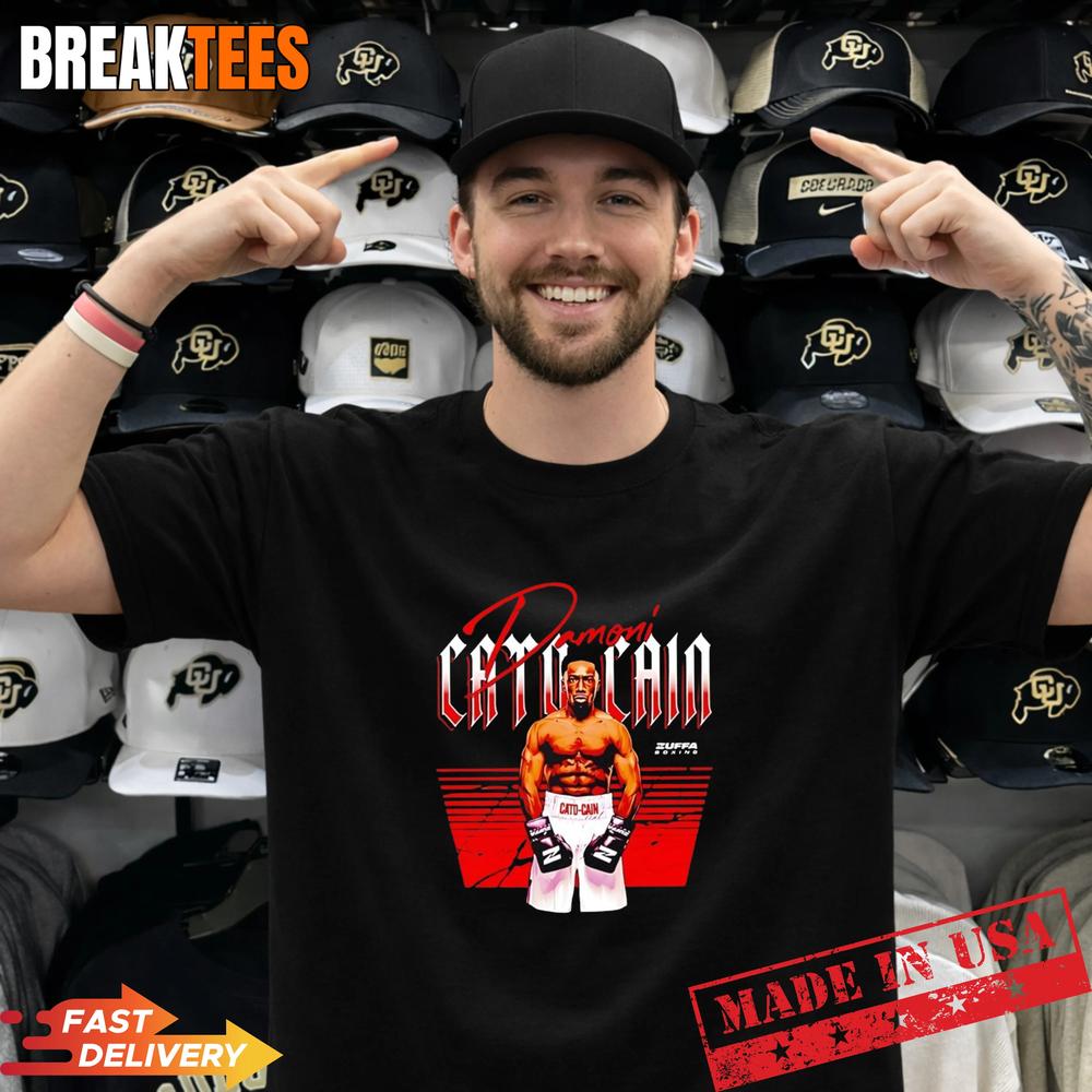Damoni Cato-Cain Zuffa Boxing Fighter Name vintage - Adult & Kids T-Shirts, Sweatshirts & Hoodies apparel design preview 1