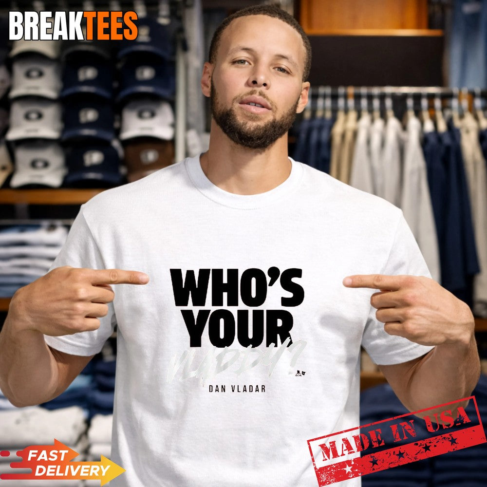 Dan Vladar Who's Your Vladdy Hockey - Adult & Kids T-Shirts, Sweatshirts & Hoodies apparel design preview 1