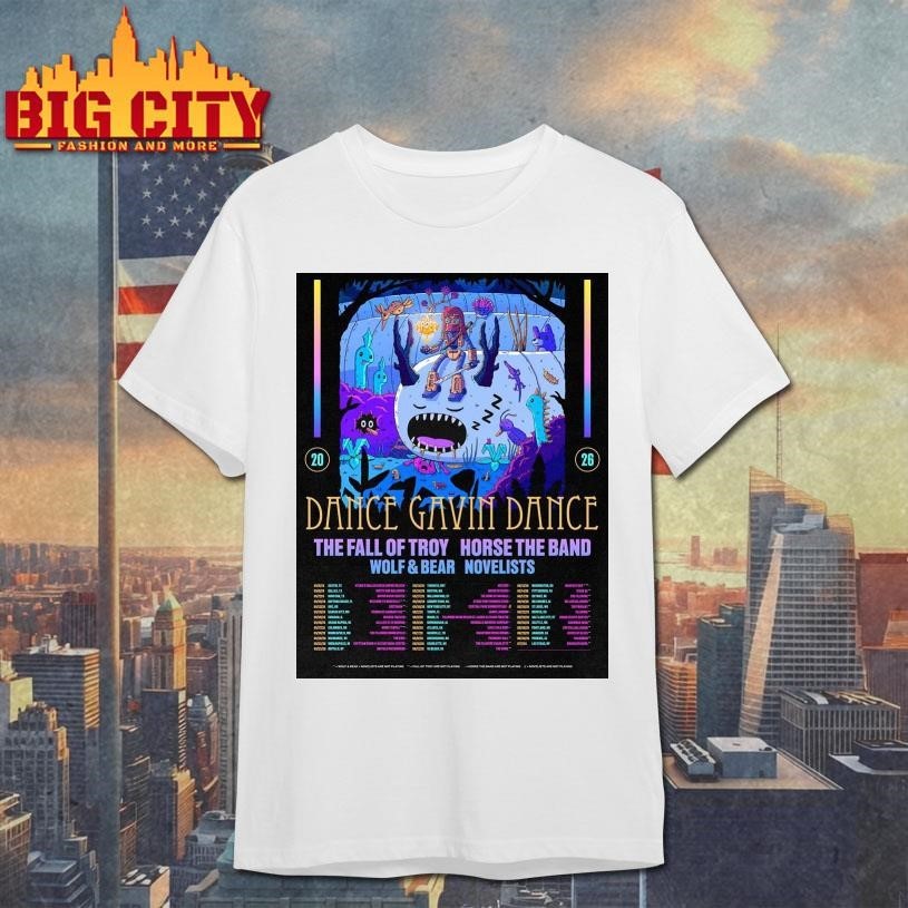 Dance Gavin Summer North America Tour 2026 Schedule - Adult & Kids T-Shirts, Sweatshirts & Hoodies apparel design preview 1