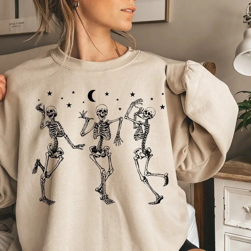 Dancing Skeleton Funny Halloween Party Costume - Adult & Kids T-Shirts, Sweatshirts & Hoodies apparel design preview 1