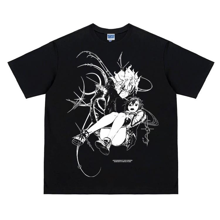 Dandadan "Princess Carry" Vintage Anime 100% Cotton - Adult & Kids T-Shirts, Sweatshirts & Hoodies apparel design preview 1