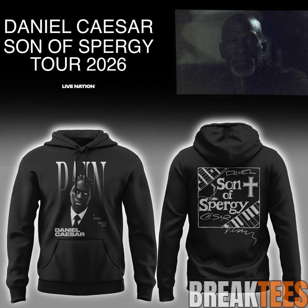 Daniel Caesar "Son of Spergy Tour" 2026 - Adult & Kids T-Shirts, Sweatshirts & Hoodies apparel design preview 1