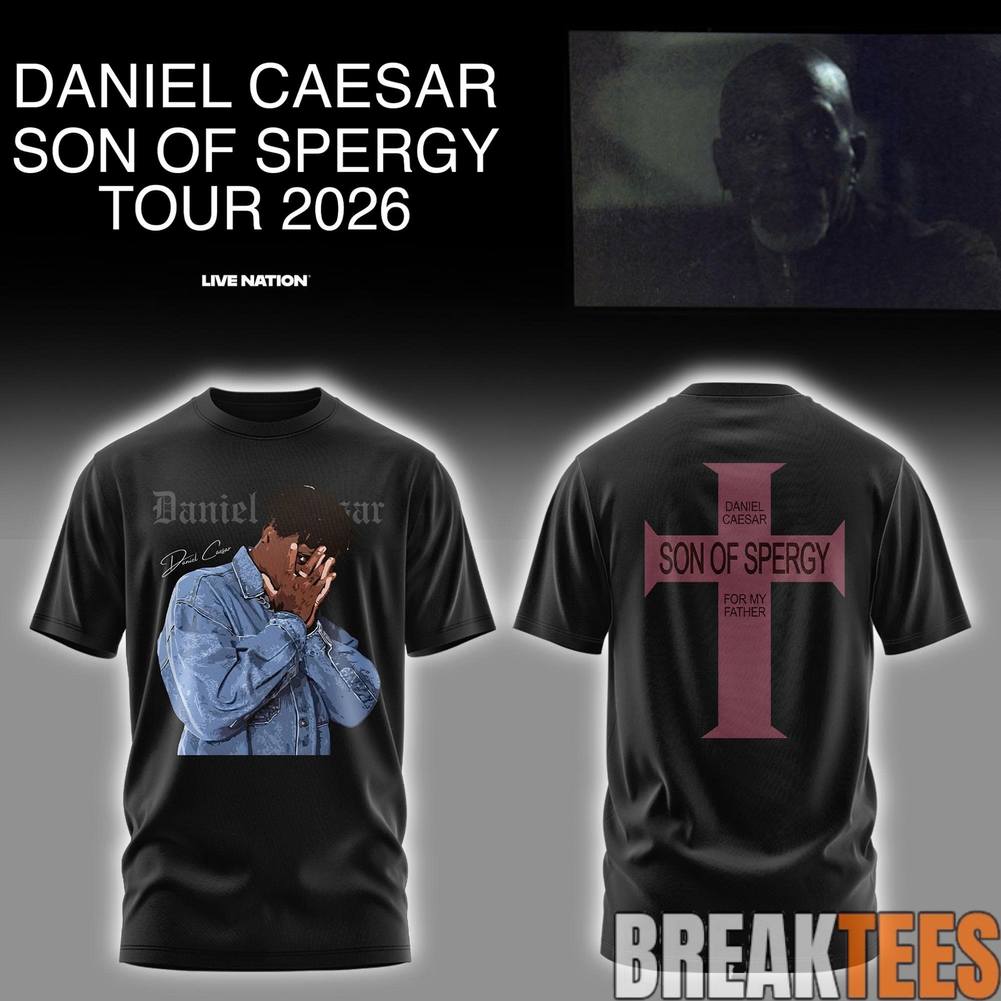 Daniel Caesar "Son of Spergy Tour" 2026 - Adult & Kids T-Shirts, Sweatshirts & Hoodies apparel design preview 1