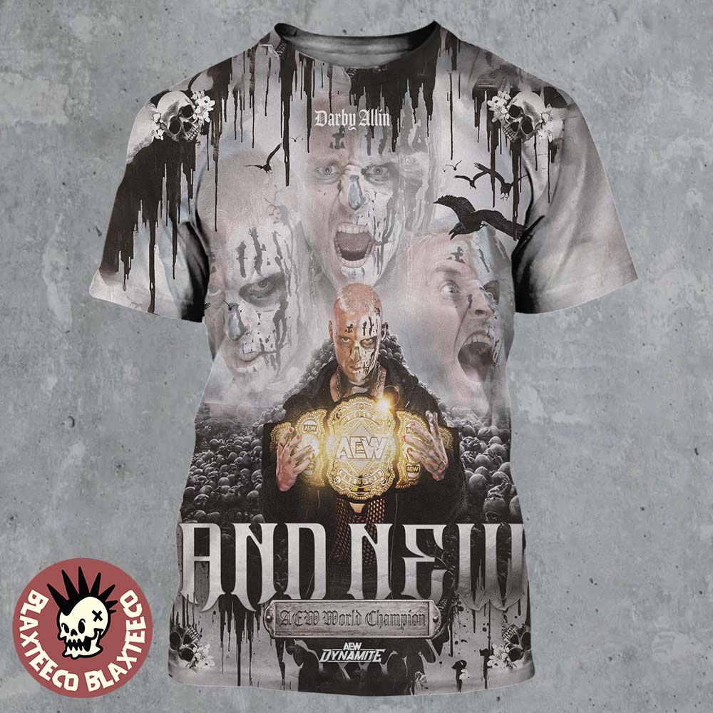 Darby Allin AEW Dynamite 2026 New World Champion All - Adult & Kids T-Shirts, Sweatshirts & Hoodies apparel design preview 1