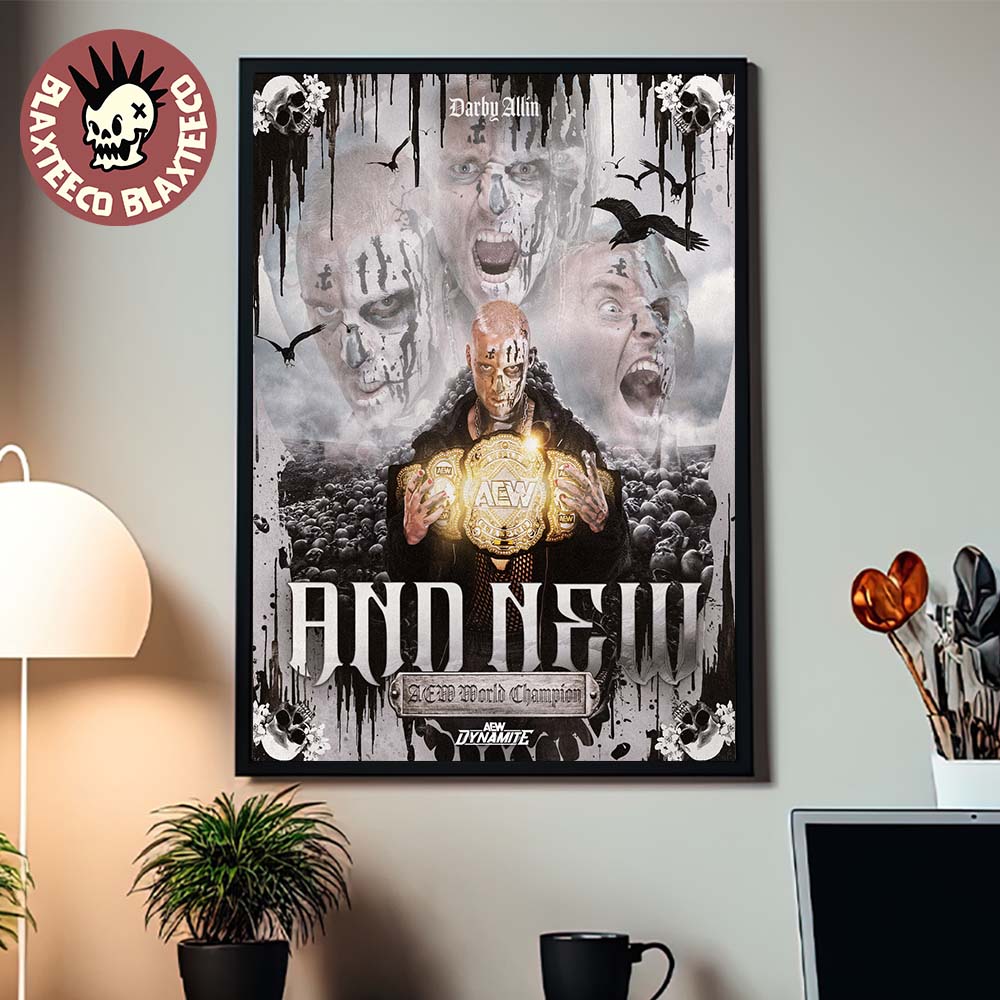 Darby Allin AEW Dynamite 2026 New World Champion Home - Adult & Kids T-Shirts, Sweatshirts & Hoodies apparel design preview 1