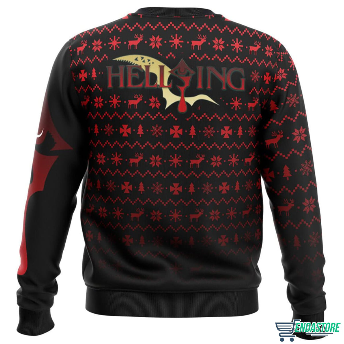 Dark Fanstasy Alucard Hellsing 3D Ugly Christmas Sweater - Holiday Gift product image 2