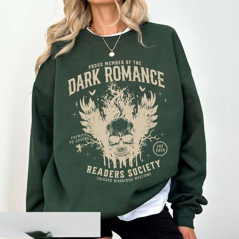 Dark Romance Readers Society Academia Reading Smut - Adult & Kids T-Shirts, Sweatshirts & Hoodies apparel design preview 1