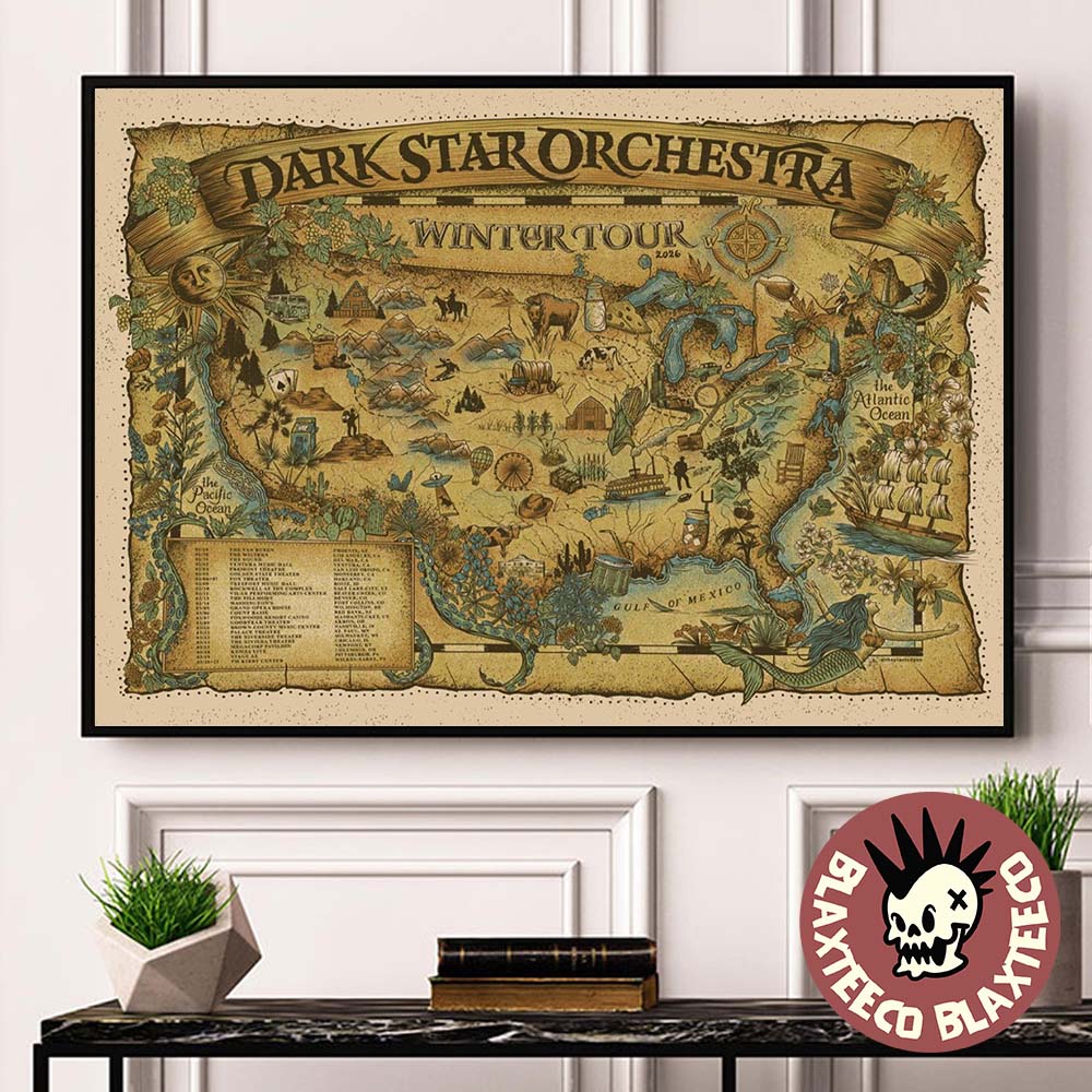 Dark Star Orchestra Winter Tour 2026 North America - Adult & Kids T-Shirts, Sweatshirts & Hoodies apparel design preview 1