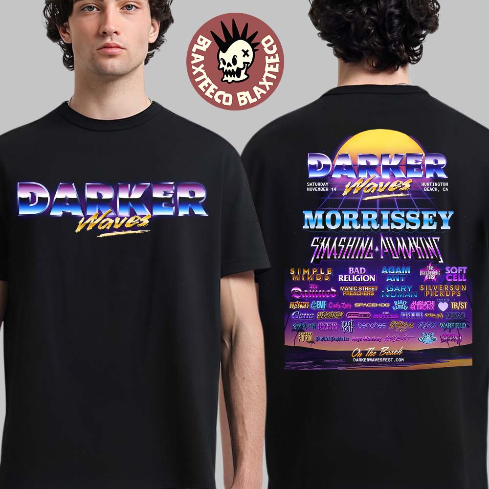 Darker Waves 2026 Festival Full Lineup In Huntington - Adult & Kids T-Shirts, Sweatshirts & Hoodies apparel design preview 1