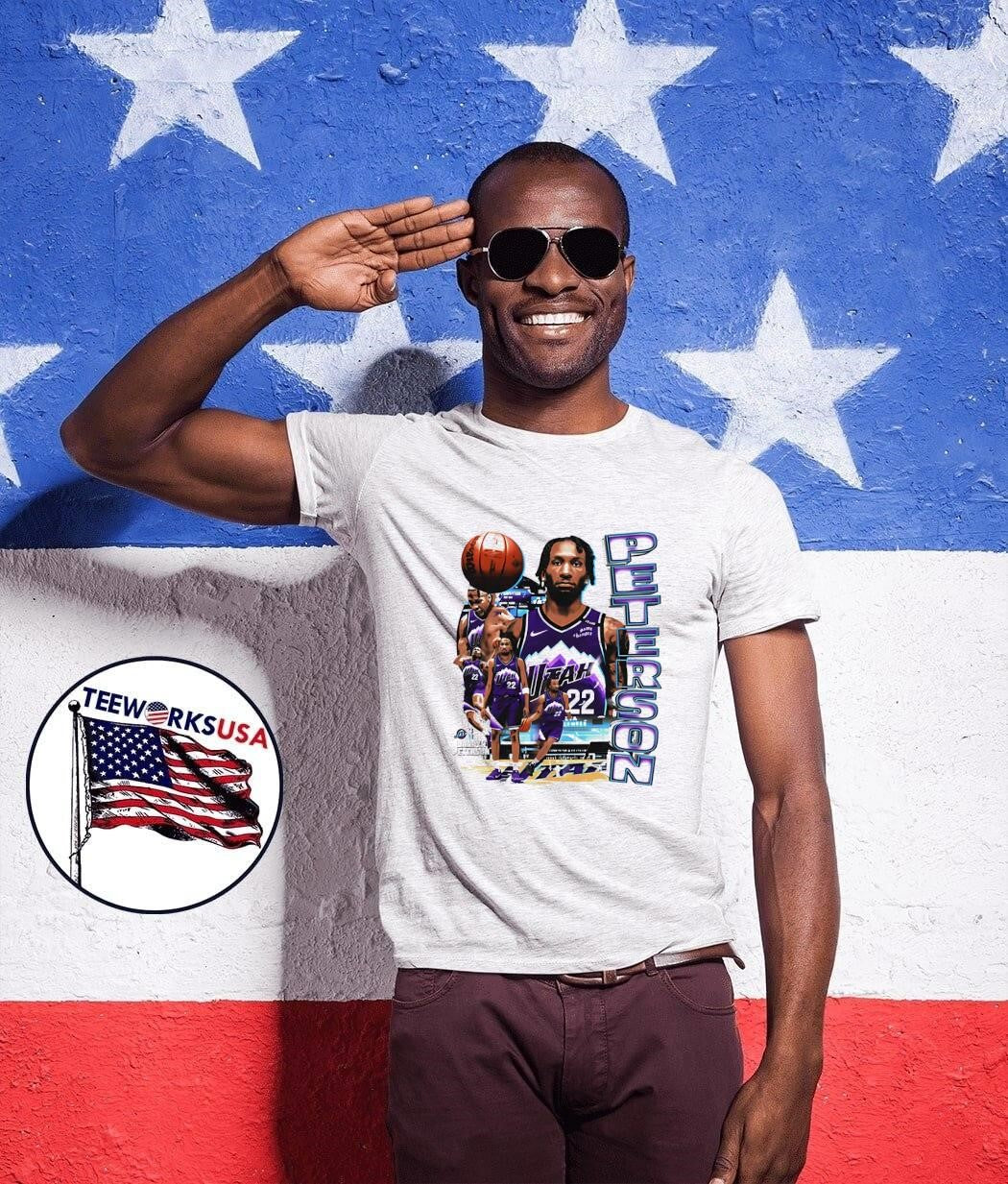 Darryn Peterson Basketball Utah Jazz - Adult & Kids T-Shirts, Sweatshirts & Hoodies apparel design preview 1