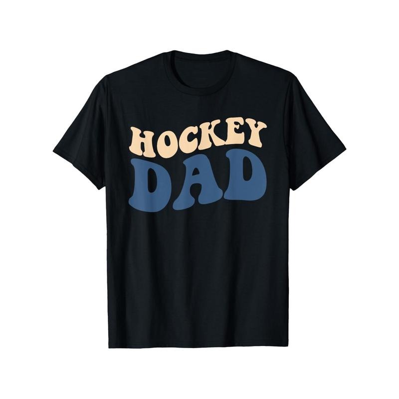 Hockey Dad Funny 100% Cotton Anti Shrink Casual Bold - Adult & Kids T-Shirts, Sweatshirts & Hoodies apparel design preview 1