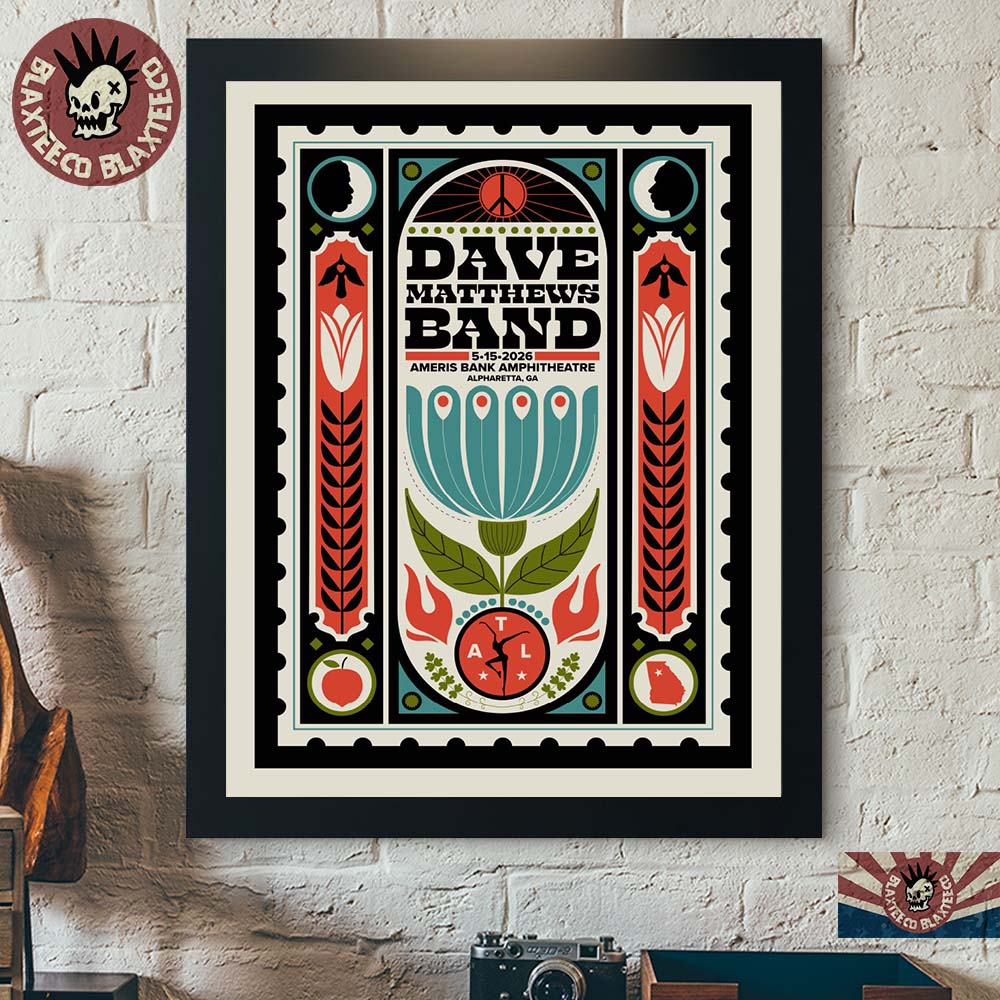 Dave Matthews Band Alpharetta Georgia 2026 Venue - Adult & Kids T-Shirts, Sweatshirts & Hoodies apparel design preview 1