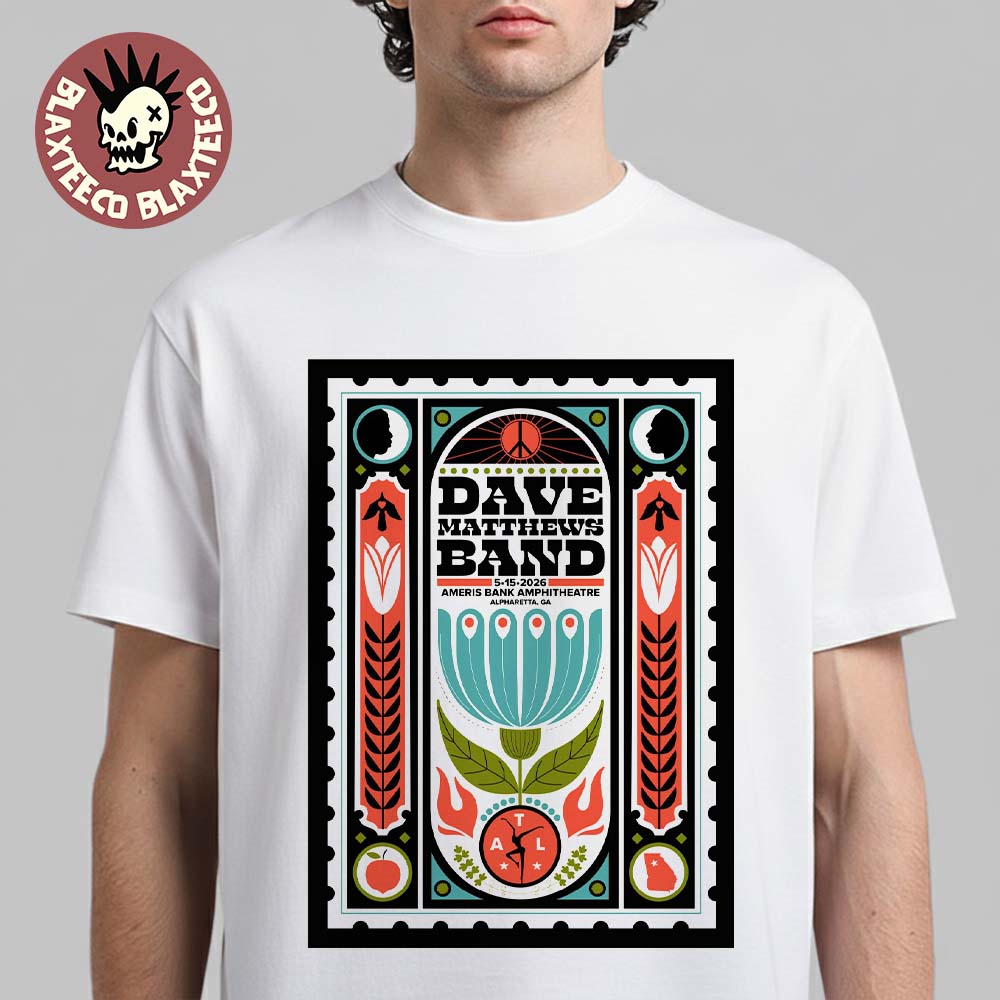 Dave Matthews Band Alpharetta Georgia 2026 Venue - Adult & Kids T-Shirts, Sweatshirts & Hoodies apparel design preview 1
