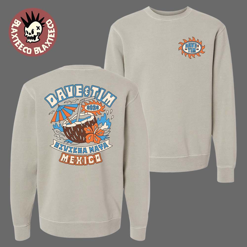 Dave Matthews Band And Tim Reynolds Riviera Maya - Adult & Kids T-Shirts, Sweatshirts & Hoodies apparel design preview 1