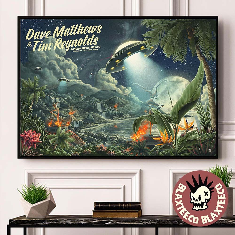 Dave Matthews Band And Tim Reynolds Riviera Maya - Adult & Kids T-Shirts, Sweatshirts & Hoodies apparel design preview 1