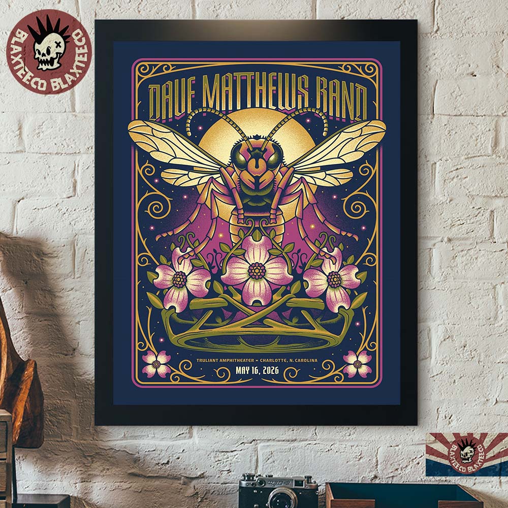 Dave Matthews Band Charlotte North Carolina 2026 Gig - Adult & Kids T-Shirts, Sweatshirts & Hoodies apparel design preview 1
