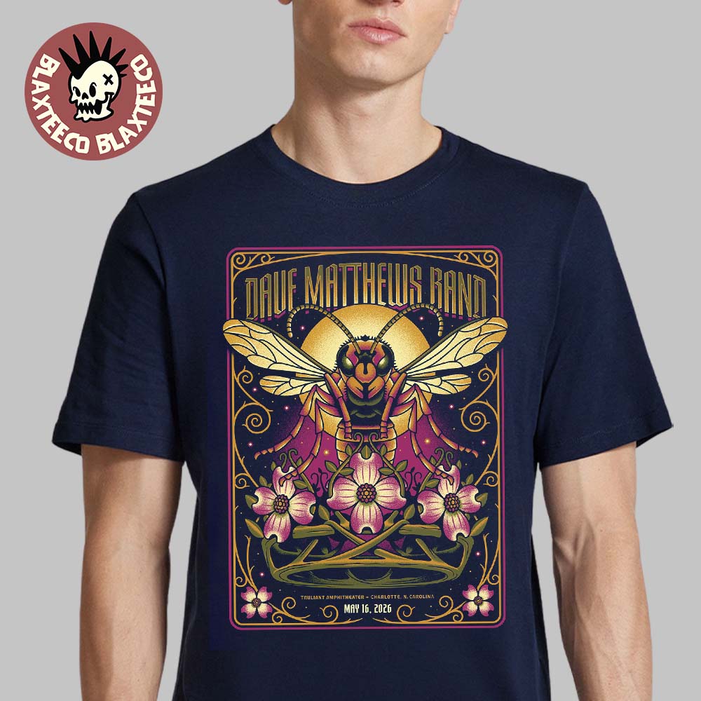 Dave Matthews Band Charlotte North Carolina 2026 Gig - Adult & Kids T-Shirts, Sweatshirts & Hoodies apparel design preview 1
