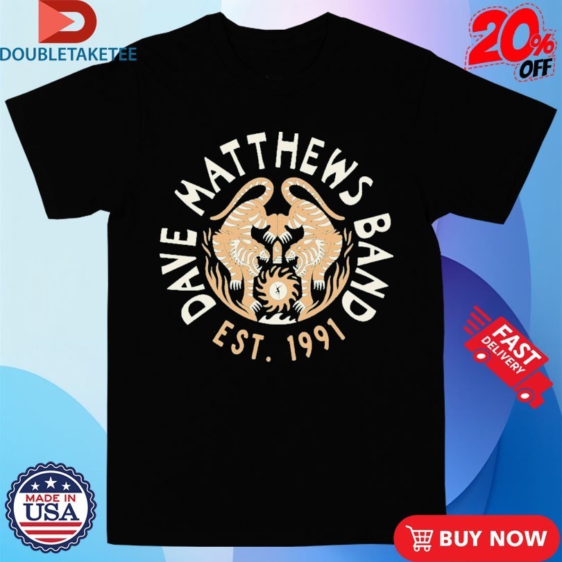 Dave Matthews Band Est 1991 Tigers - Adult & Kids T-Shirts, Sweatshirts & Hoodies apparel design preview 1