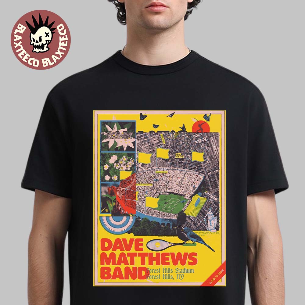 Dave Matthews Band Forest Hills New York 2026 Event - Adult & Kids T-Shirts, Sweatshirts & Hoodies apparel design preview 1