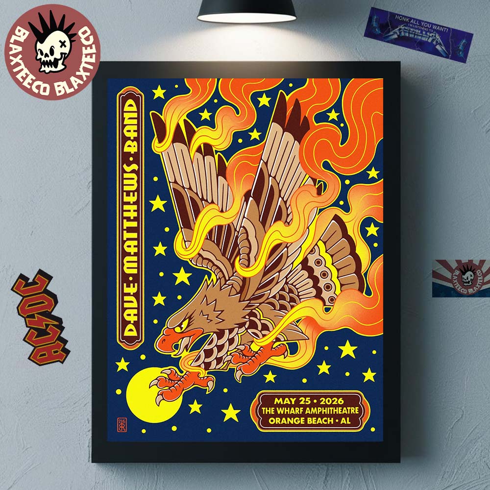 Dave Matthews Band Orange Beach Alabama 2026 Event - Adult & Kids T-Shirts, Sweatshirts & Hoodies apparel design preview 1