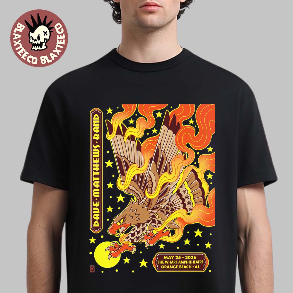 Dave Matthews Band Orange Beach Alabama 2026 Event - Adult & Kids T-Shirts, Sweatshirts & Hoodies apparel design preview 1