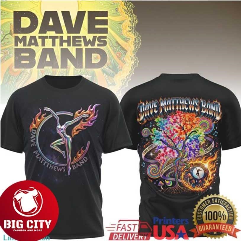 Dave Matthews Band Rainbow Tree of Life Fire Dancer - Adult & Kids T-Shirts, Sweatshirts & Hoodies apparel design preview 1