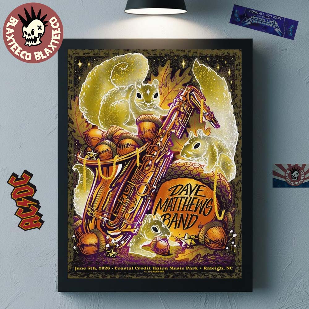 Dave Matthews Band Raleigh North Carolina 2026 Gig - Adult & Kids T-Shirts, Sweatshirts & Hoodies apparel design preview 1