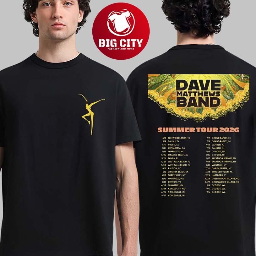 Dave Matthews Band Summer Tour 2026 North America - Adult & Kids T-Shirts, Sweatshirts & Hoodies apparel design preview 1