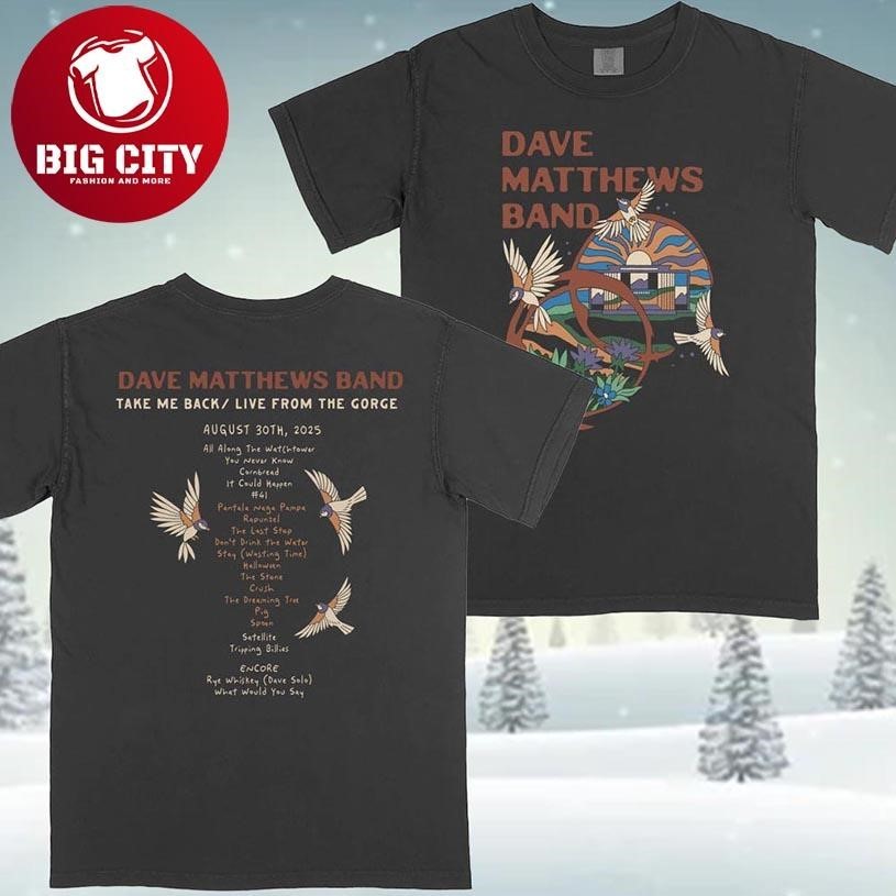 Dave Matthews Band Take Me Back Live From The Gorge - Adult & Kids T-Shirts, Sweatshirts & Hoodies apparel design preview 1