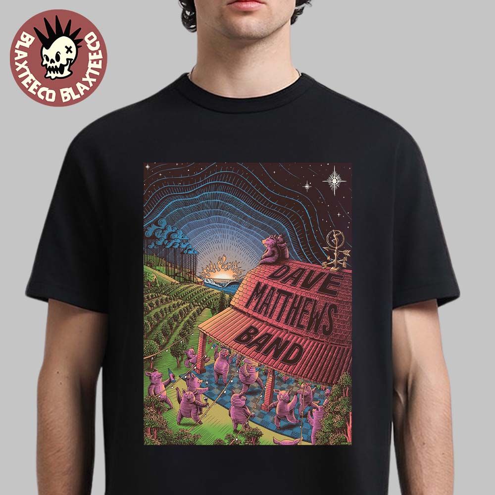 Dave Matthews Band The Pig Song Poster Art Limited - Adult & Kids T-Shirts, Sweatshirts & Hoodies apparel design preview 1