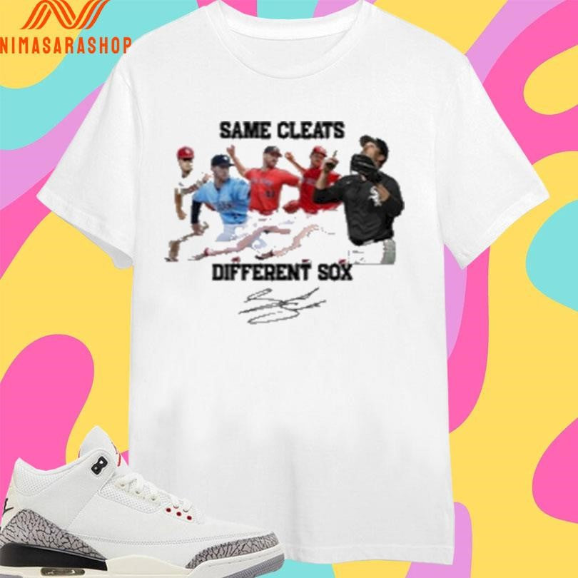 David Sandlin New Sox Same Cleats Different Signature - Adult & Kids T-Shirts, Sweatshirts & Hoodies apparel design preview 1