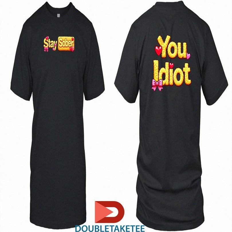 Daydrian Harding Cozy Stay Sober Ribbon Hearts - Adult & Kids T-Shirts, Sweatshirts & Hoodies apparel design preview 1