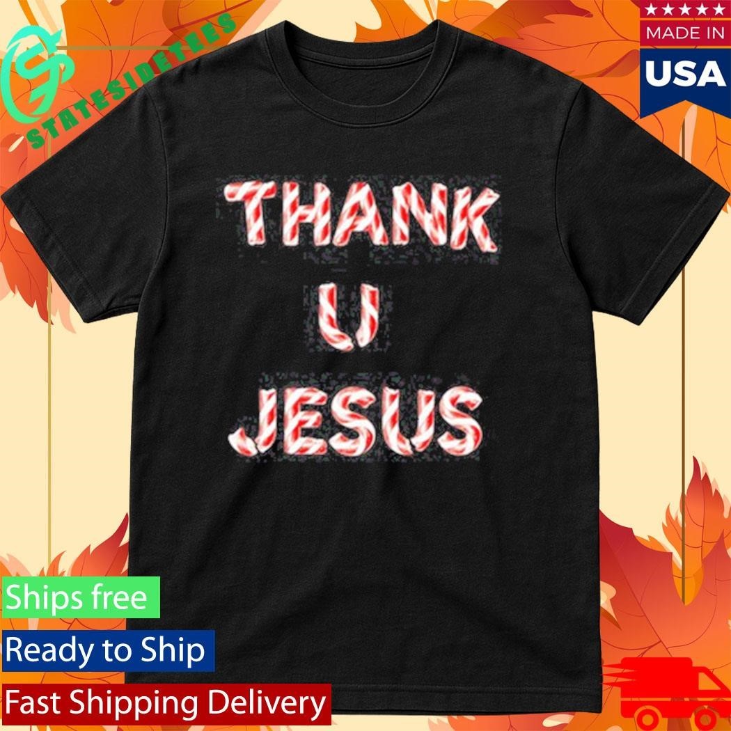 Daydrian Harding Thank U Jesus Holiday - Adult & Kids T-Shirts, Sweatshirts & Hoodies apparel design preview 1