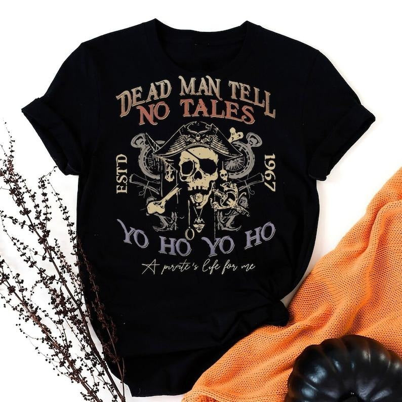 Dead Tell No Tales 1967 Pirates Caribbean Magic - Adult & Kids T-Shirts, Sweatshirts & Hoodies apparel design preview 1