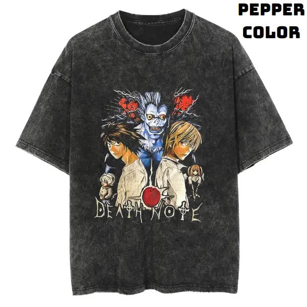 Death Cast Yagami L Vintage Ryuk Note Anime Manga Top - Adult & Kids T-Shirts, Sweatshirts & Hoodies apparel design preview 1