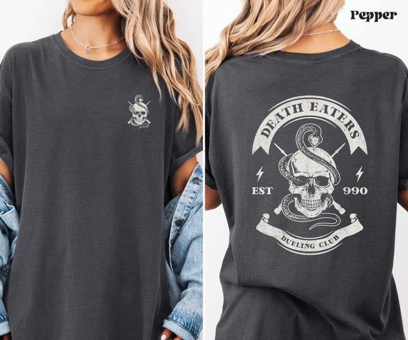 Death Eater 2 Sides Bellatrix Inspired Voldemort - Adult & Kids T-Shirts, Sweatshirts & Hoodies apparel design preview 1