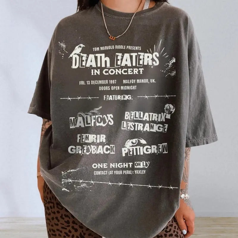 Death Eaters Concert Comfort Colors Subtle HP Pottery - Adult & Kids T-Shirts, Sweatshirts & Hoodies apparel design preview 1
