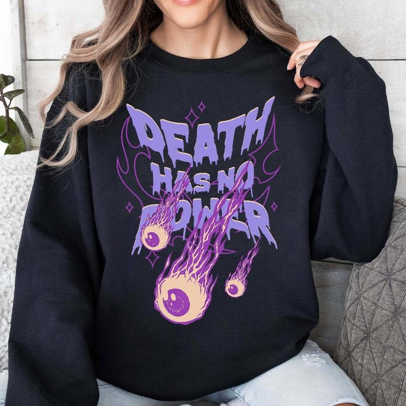 Death Has No Power Halloween - Adult & Kids T-Shirts, Sweatshirts & Hoodies apparel design preview 1