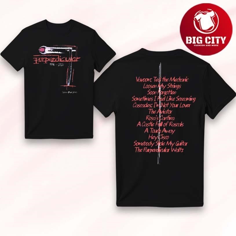 Deep Purple Purpendicular Two Sided - Adult & Kids T-Shirts, Sweatshirts & Hoodies apparel design preview 1