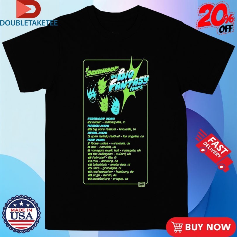 Deerhoof The Bio Fantasy Tours 2026 Dates - Adult & Kids T-Shirts, Sweatshirts & Hoodies apparel design preview 1