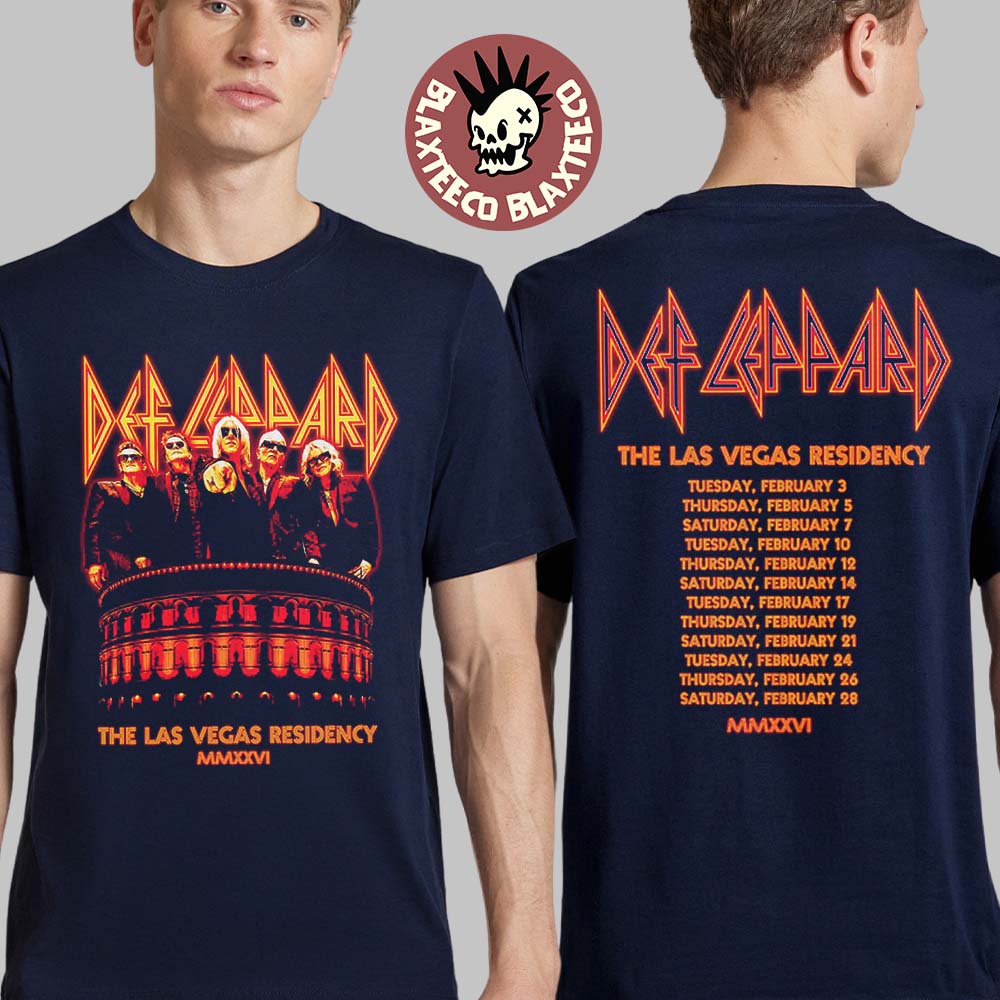 Def Leppard Live At Caesars Palace The Las Vegas - Adult & Kids T-Shirts, Sweatshirts & Hoodies apparel design preview 1