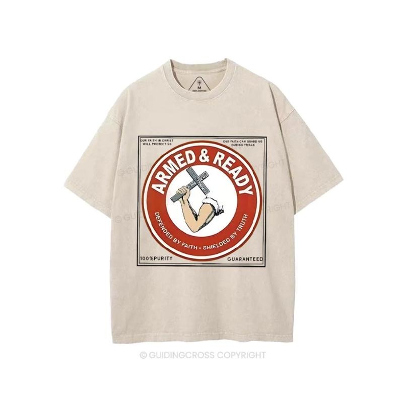 Defended Faith Comfort Colors Casual Streetstyle Crew - Adult & Kids T-Shirts, Sweatshirts & Hoodies apparel design preview 1