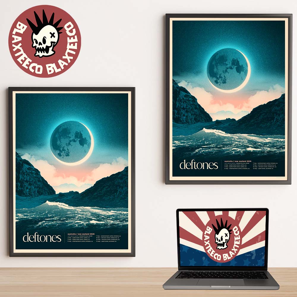 Deftones Australia And New Zealand Tour 2026 Schedule - Adult & Kids T-Shirts, Sweatshirts & Hoodies apparel design preview 1