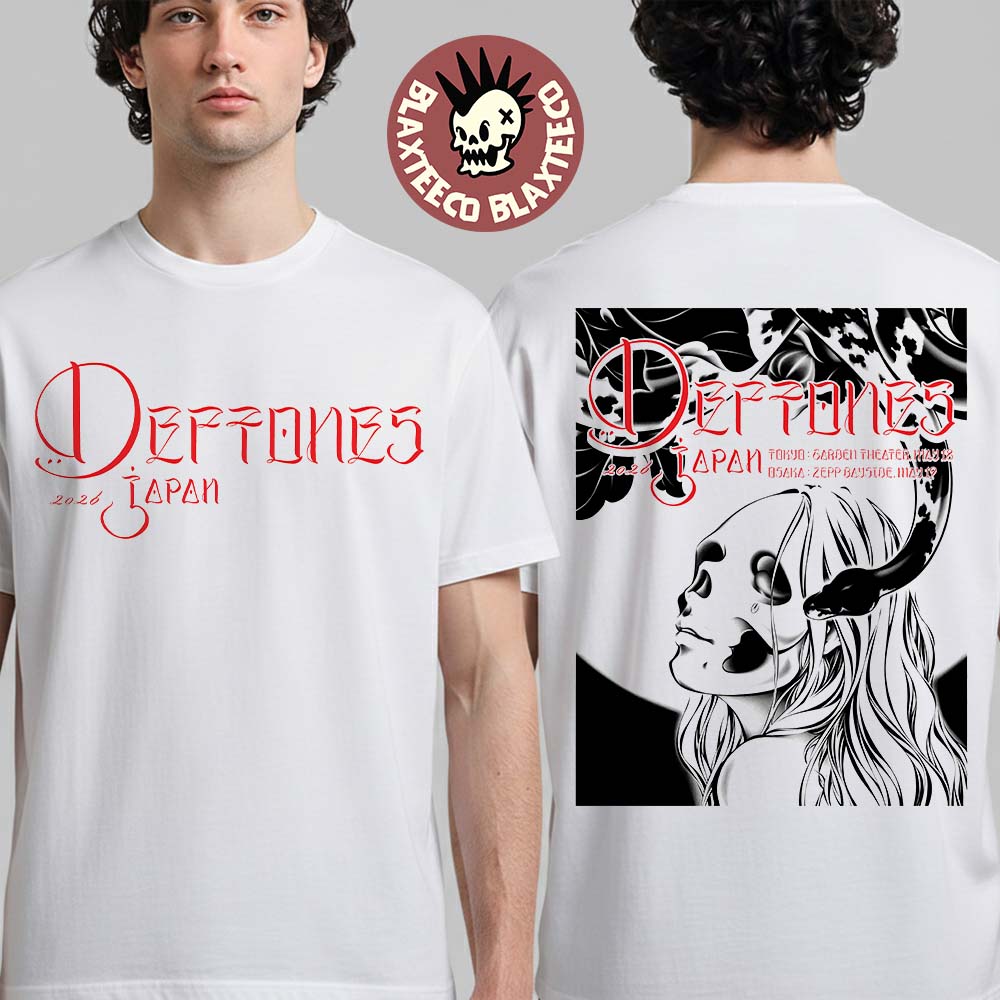 Deftones Japan Tour 2026 Tokyo And Osaka Event Poster - Adult & Kids T-Shirts, Sweatshirts & Hoodies apparel design preview 1