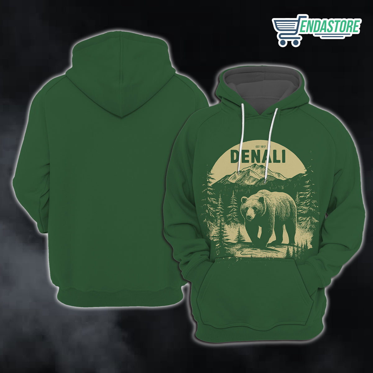 Denali Alaska Est 1917 Print Hoodie 3D Sweater - Gift Idea product image