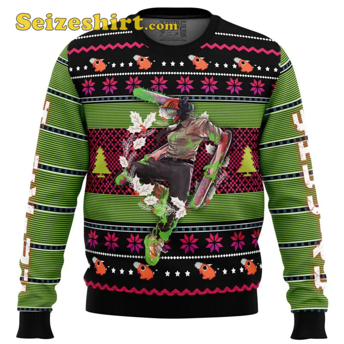 Denji Chainsaw Man Mens Christmas Sweater - Holiday Gift product image