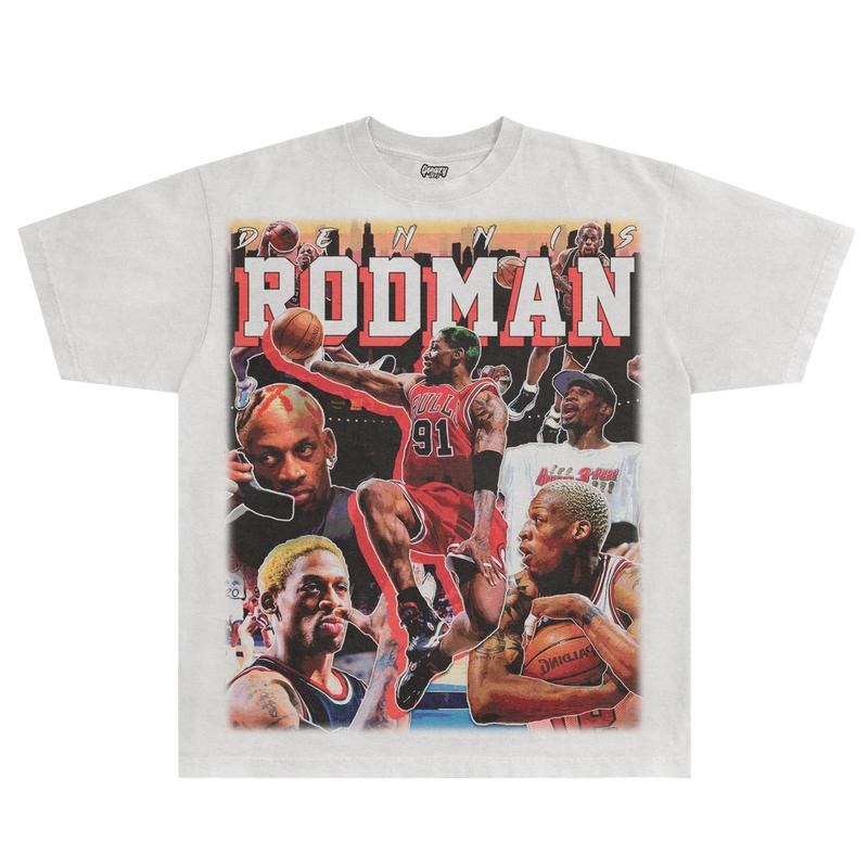 Dennis Rodman Bulls ClaTEE VINTAGE SPORT FANic - Adult & Kids T-Shirts, Sweatshirts & Hoodies apparel design preview 1