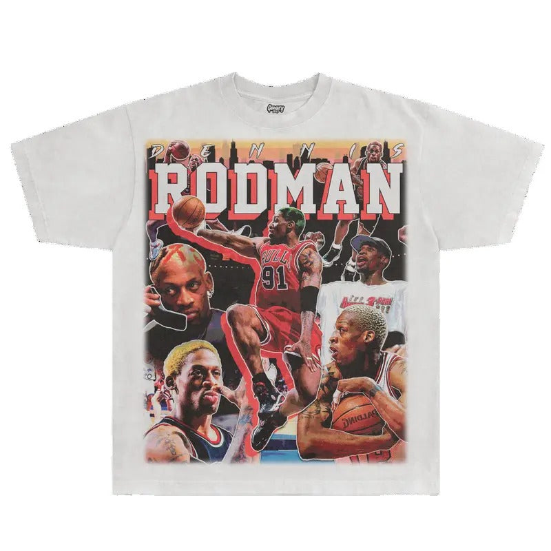Dennis Rodman Bulls Classic Vintage Sport Fan - Adult & Kids T-Shirts, Sweatshirts & Hoodies apparel design preview 1